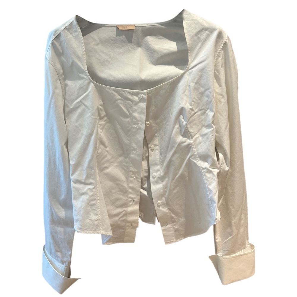 Alaia White square neckline blouse